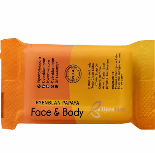 3pieces byenblan papaya soap